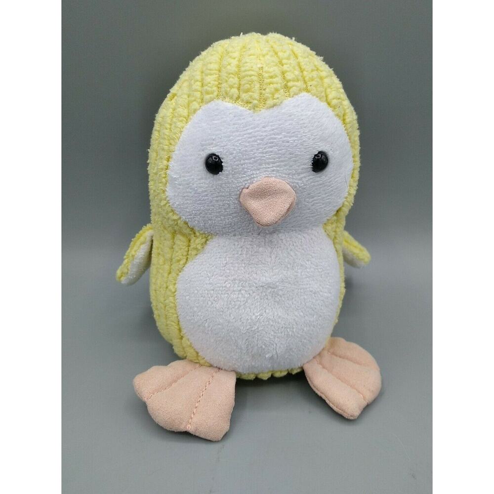 Babies R Us Stuffed Plush Yellow Bird Owl Plush Chime Rattle Toys R Us Chenille